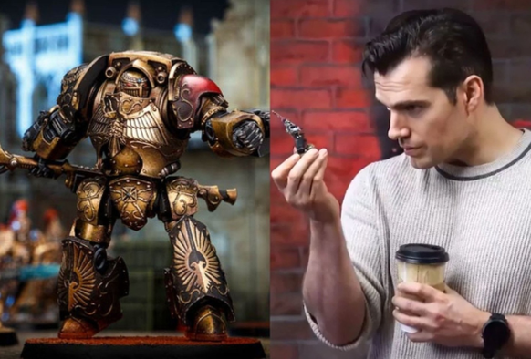 Cavill et les Warhammers 40 000.