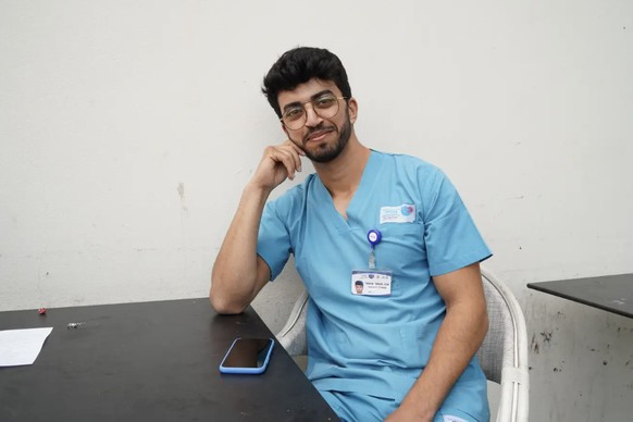Mohammed Abu Hammed, interne arabo-israélien en anesthésie.