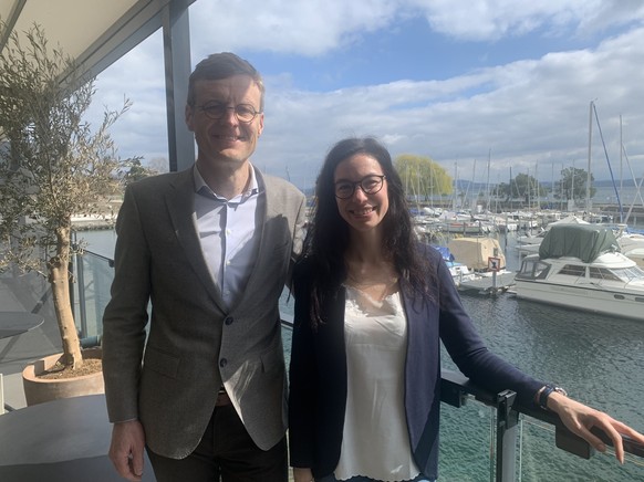 Frédéric Mairy et Céline Vara. Neuchâtel, 27 mars 2025.