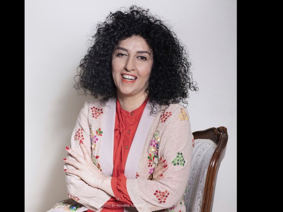Narges Mohammadi, r�cipiendaire du Nobel de la paix &quot;pour son combat contre l&#039;oppression des femmes en Iran et sa lutte pour la promotion des droits humains&quot;, a �t� maintes fois condamn ...