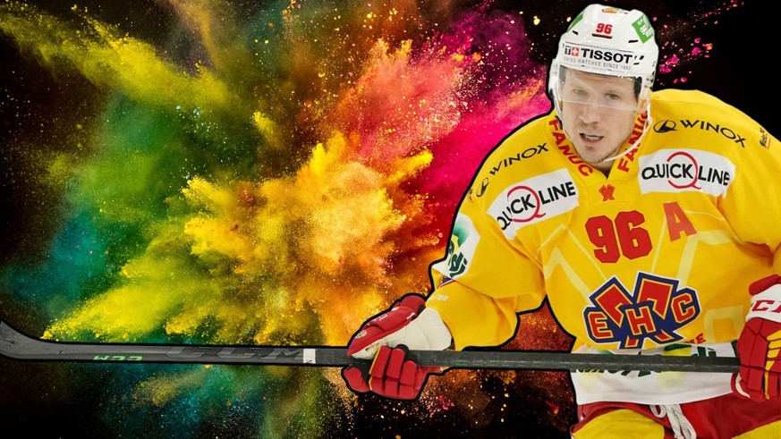 Damien Brunner et ses 36 ans ne contribuent pas à rajeunir l&#039;attaque du HC Bienne.