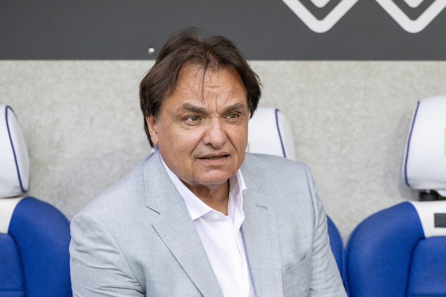 Der Praesident des FC Sion, Christian Constantin vor dem Super League Meisterschaftsspiel zwischen dem FC Luzern und dem FC Sion vom Samstag, 3. August 2024 in Luzern. (KEYSTONE/Urs Flueeler)