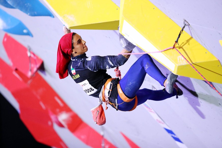 Elnaz Rekabi (IRI), AUGUST 15, 2019 - Climbing : IFSC Climbing World Championships 2019 Hachioji Women s Lead Semi-final at Esforta Arena in Tokyo, Japan. NOxTHIRDxPARTYxSALES. PUBLICATIONxINxGERxSUIx ...