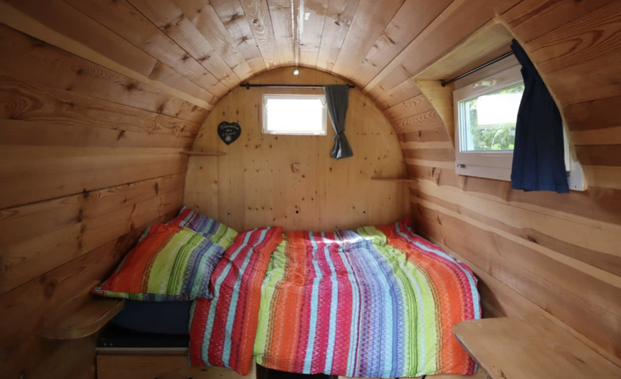 Un camping différent: l'intérieur de l'«Ecopod» est tout à fait confortable.