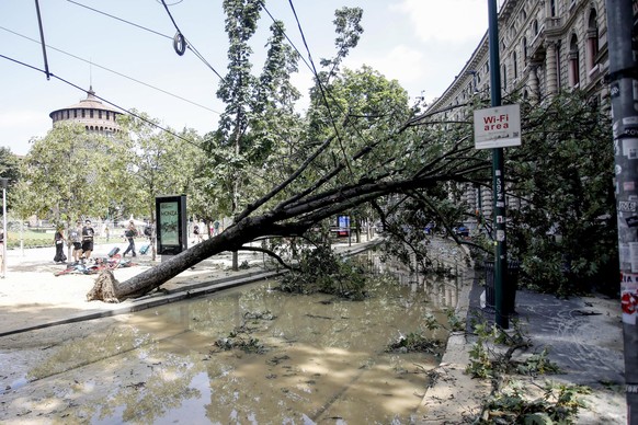 Les dégâts à Milan.