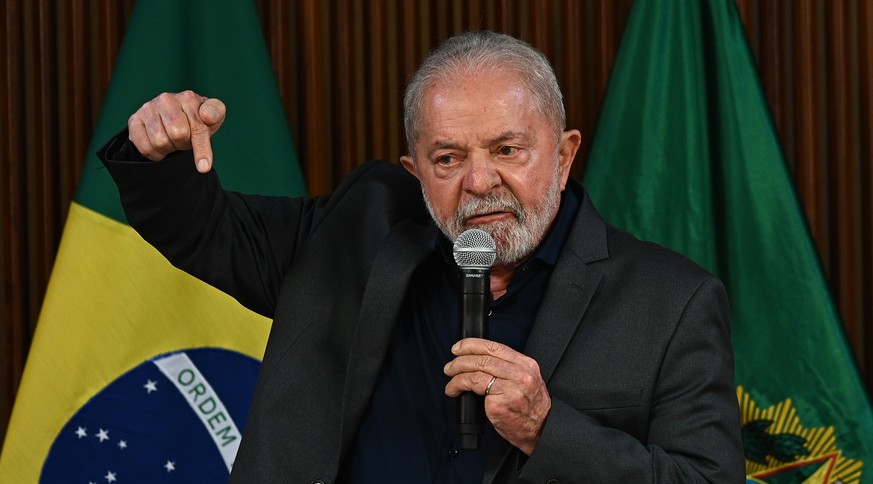 Le président Lula le 9 janvier, au lendemain des émeutes.