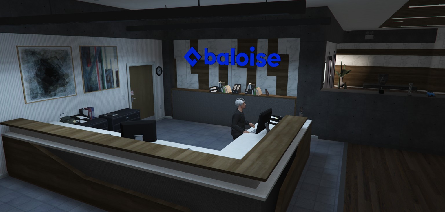 GTA, Grand Theft Insurance, Baloise, Lobby