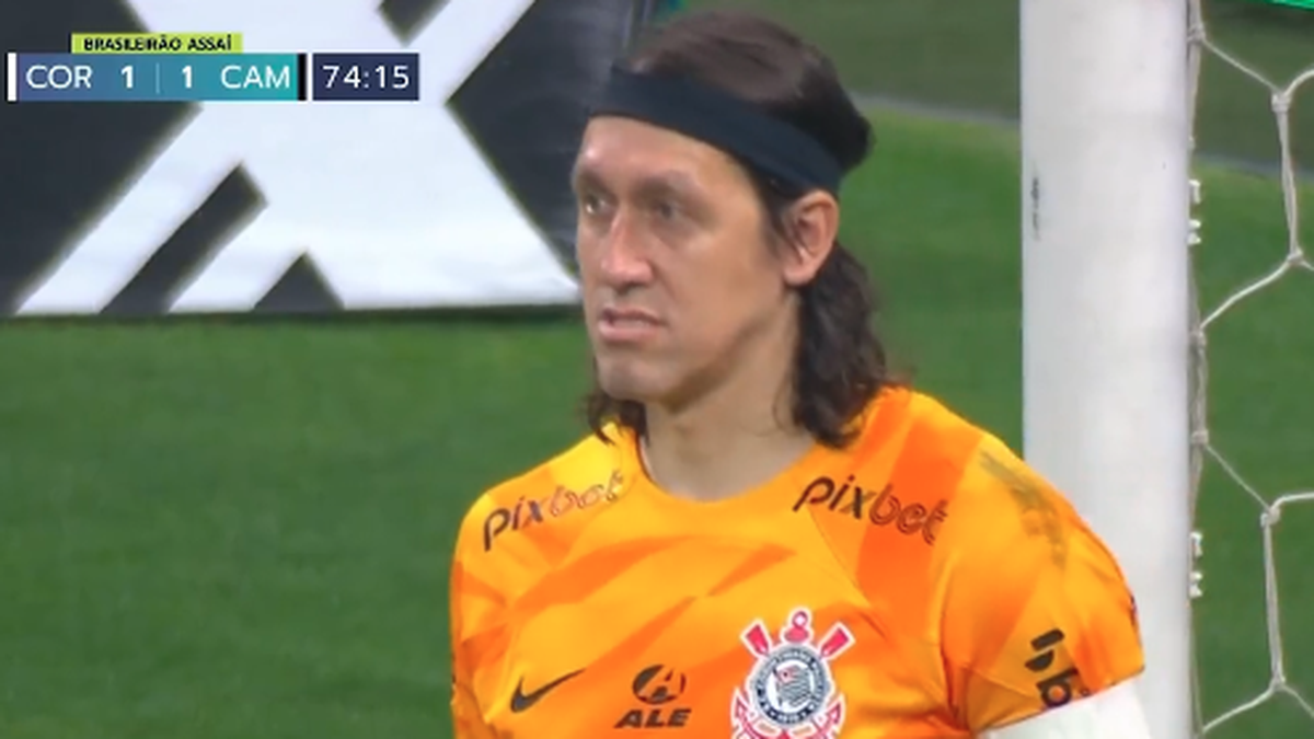 o golpe de gênio de Cássio, goleiro do Corinthians