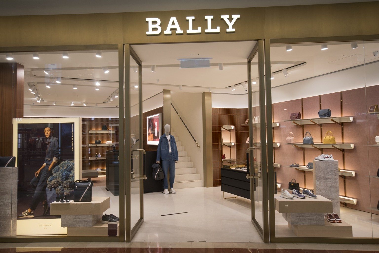 Kuala Lumpur, Malaysia - Jun 7, 2022: Bally store at Suria KLCC shopping mall in Kuala Lumpur. Bally is a Swiss luxury fashion house