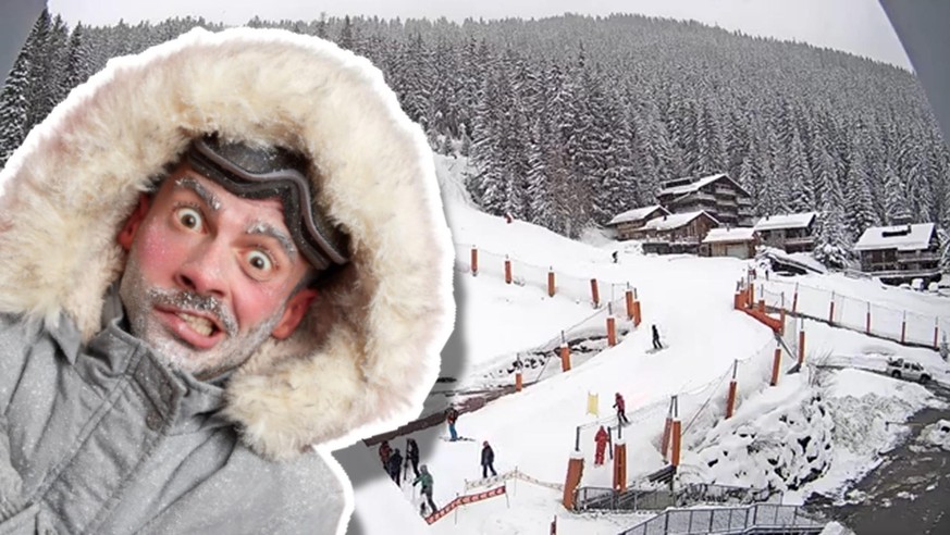 Dans les Alpes, ici Médran, près de Verbier, près de 40 cm de neige fraîche sont tombées en altitude.