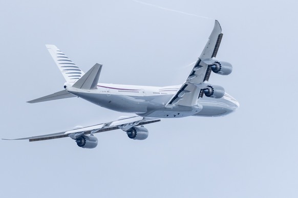 FILE - A 13-year-old private Boeing aircraft that President Donald Trump toured on Saturday to check out new hardware and technology features, and highlight the aircraft maker&#039;s delay in deliveri ...