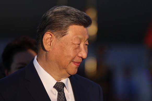 Chinese President Xi Jinping upon his arrival at Cairo International Airport for an official visit to Egypt, Tuesday, Sept. 1, 2026. (Mohamed Abd El Ghany/Pool photo via AP)
Xi Jinping