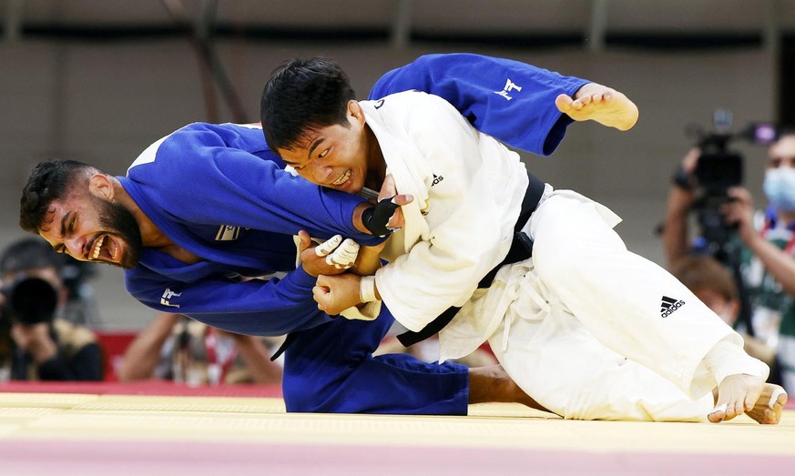 Un Sud-Coréen a bien voulu affronter Tohar Butbul (à gauche), et l'a battu.