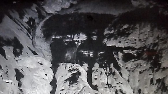 Sur l&#039;image thermique, le noir indique le froid et le blanc le chaud.