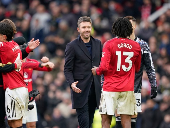 Michael Carrick a réussi sa première sur le banc de Manchester United.