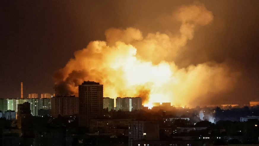 La Russie mène à nouveau une attaque massive de drones contre l&#039;Ukraine.