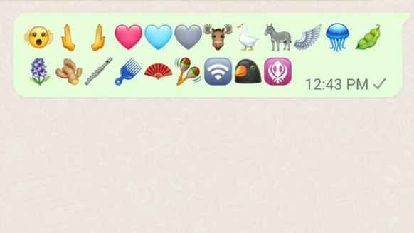 21 nouveaux emojis vont être ajoutés à Whatsapp lors de la prochaine mise à jour.