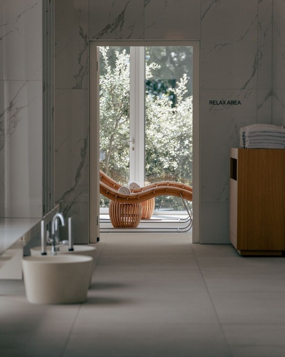 Le spa de l'hôtel Chenot.