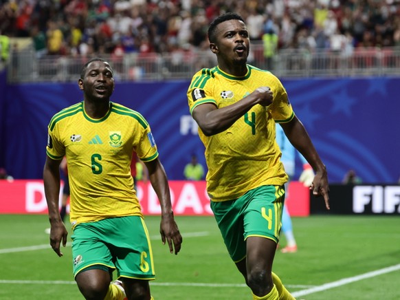 Teboho Mokoena après son égalisation sur penalty