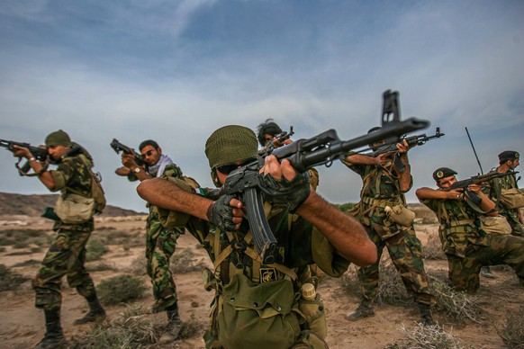 Iran IRGC Military Drill Members of Iran s elite Islamic Revolutionary Guard Corps participate in a military drill in the Gulf of Oman near Iranian southern port town of Bandar-e-Jask on Monday, April ...