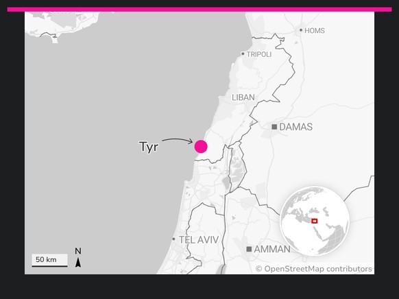 Tyr, Liban.