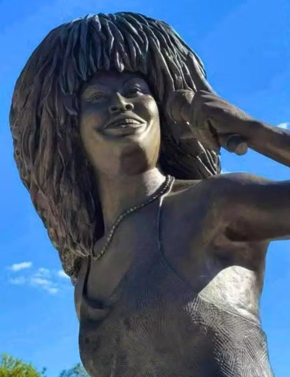 La statue de Tina Tuner à Brownsville, Tenessee, aux Etats-Unis.