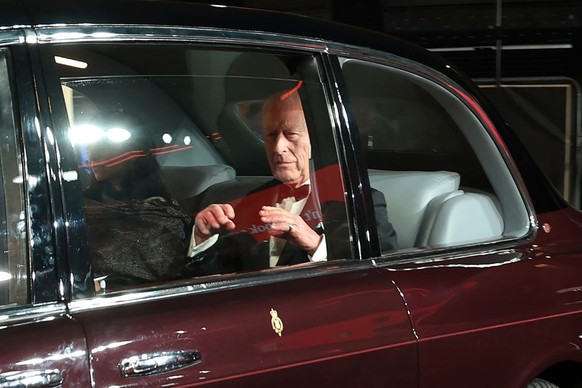 LONDON, ENGLAND - NOVEMBER 13: King Charles III arrives at &quot;Gladiator II&quot; The Royal Film Performance and Global Premiere at Leicester Square on November 13, 2024 in London, England. (Photo b ...