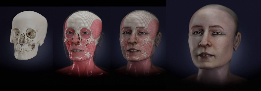 Pendant des mois, les scientifiques du centre de recherche sicilien ont reconstitué le visage de Schepenese.