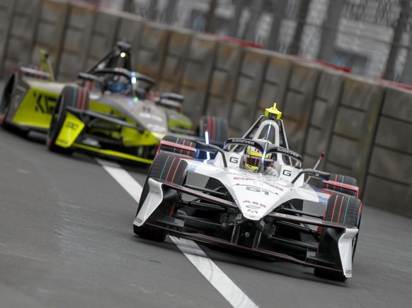 Nico Müller avec son Andretti de formule E en janvier à Mexico