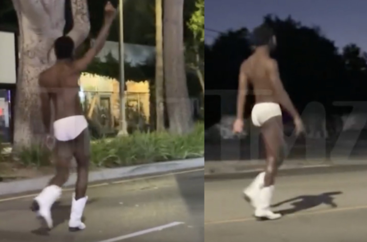 Connu pour ses déhanchés lascifs en tenues légères, le rappeur américain Lil Nas X a été interpellé jeudi par la police après avoir été retrouvé en plein Los Angeles déambulant à sa manière, vêtu d� ...
