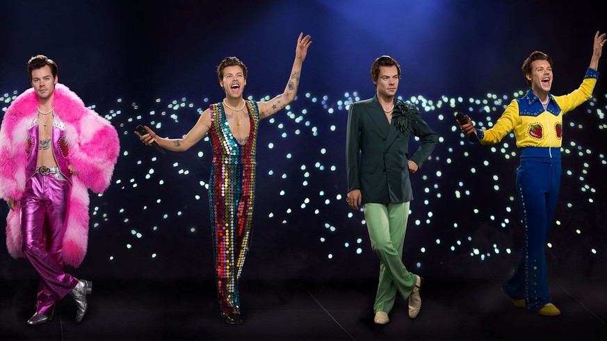 La nouvelle statue de cire de Harry Styles chez Madame Tussauds à Londres.
