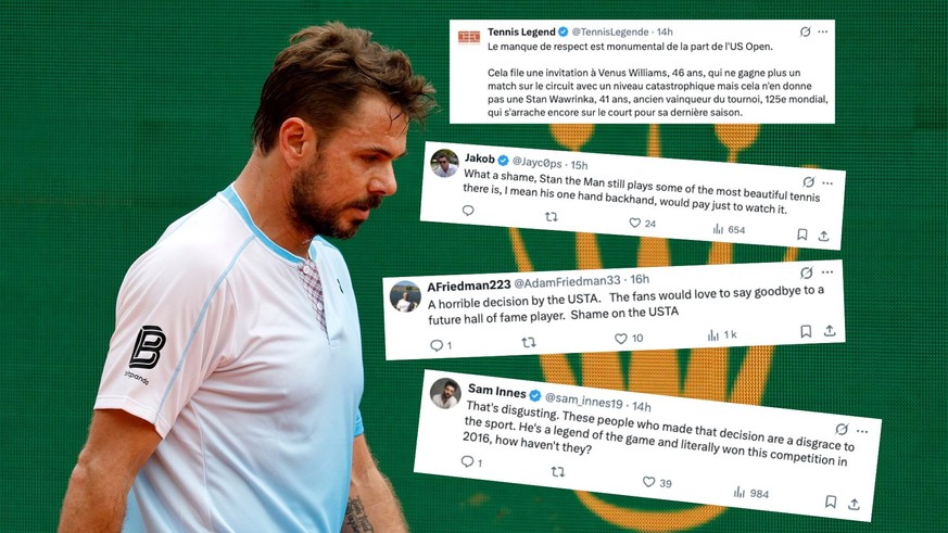 «Dégueulasse!»: la non-invitation de Wawrinka à l'US Open fait scandale