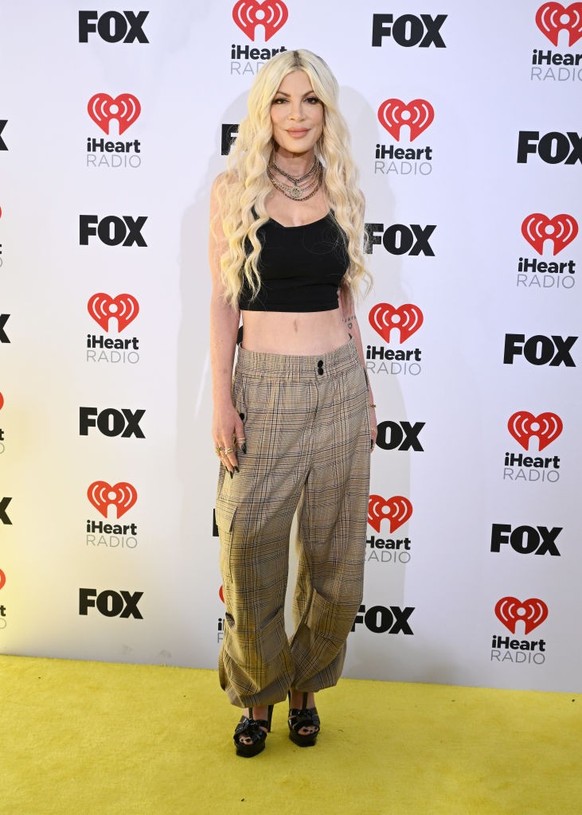 Tori Spelling at the 2024 iHeartRadio Music Awards held at the Dolby Theatre on April 1, 2024 in Los Angeles, California. (Photo by Gilbert Flores/Billboard via Getty Images)