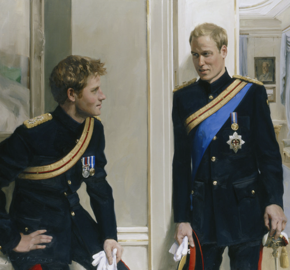 Harry et William, à l'époque des cheveux fournis et de la fraternité, en 2010.