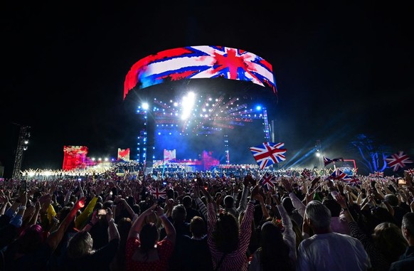 WINDSOR, ENGLAND - MAY 07: A general view during the Coronation Concert on May 07, 2023 in Windsor, England. The Windsor Castle Concert is part of the celebrations of the Coronation of Charles III and ...