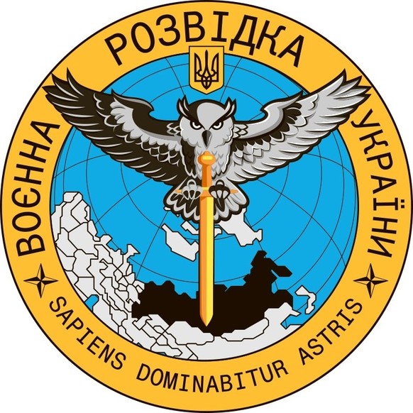 Emblem des ukrainischen Militärgeheimdienstes HUR.