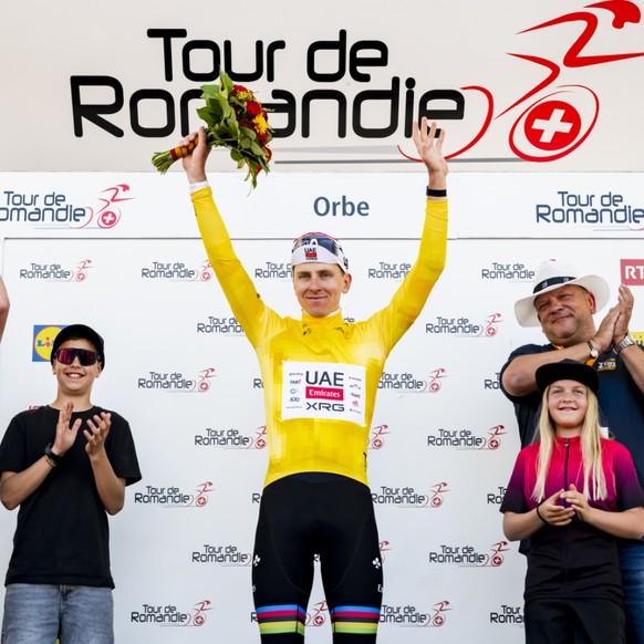 Tadej Pogacar a bien aimé le sprint à Orbe, même s'il a pris la 4e place