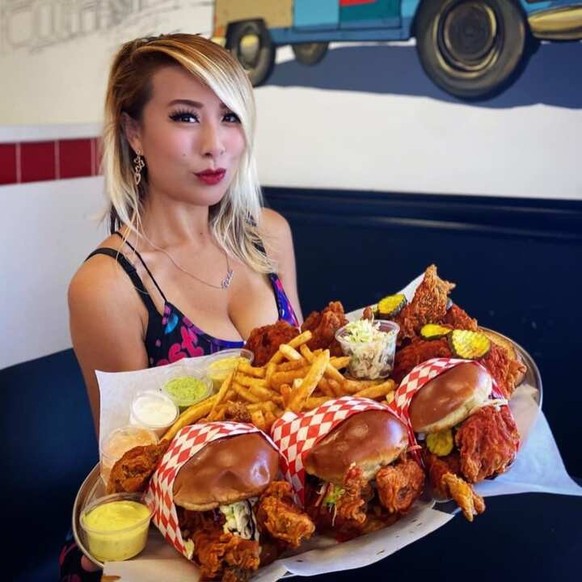 Raina Huang et son petit-déjeuner.