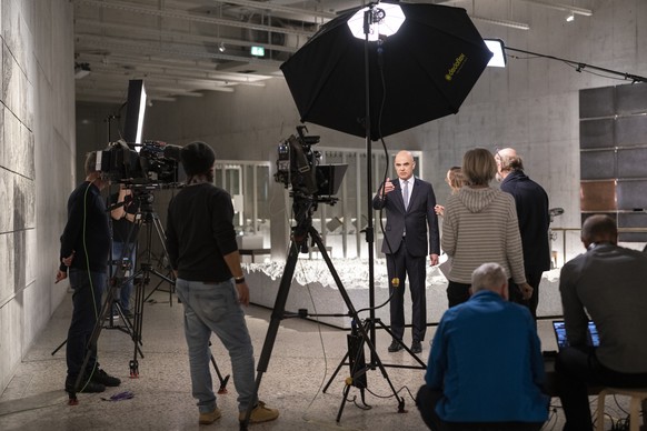 L'équipe de tournage du discours de Nouvel An.