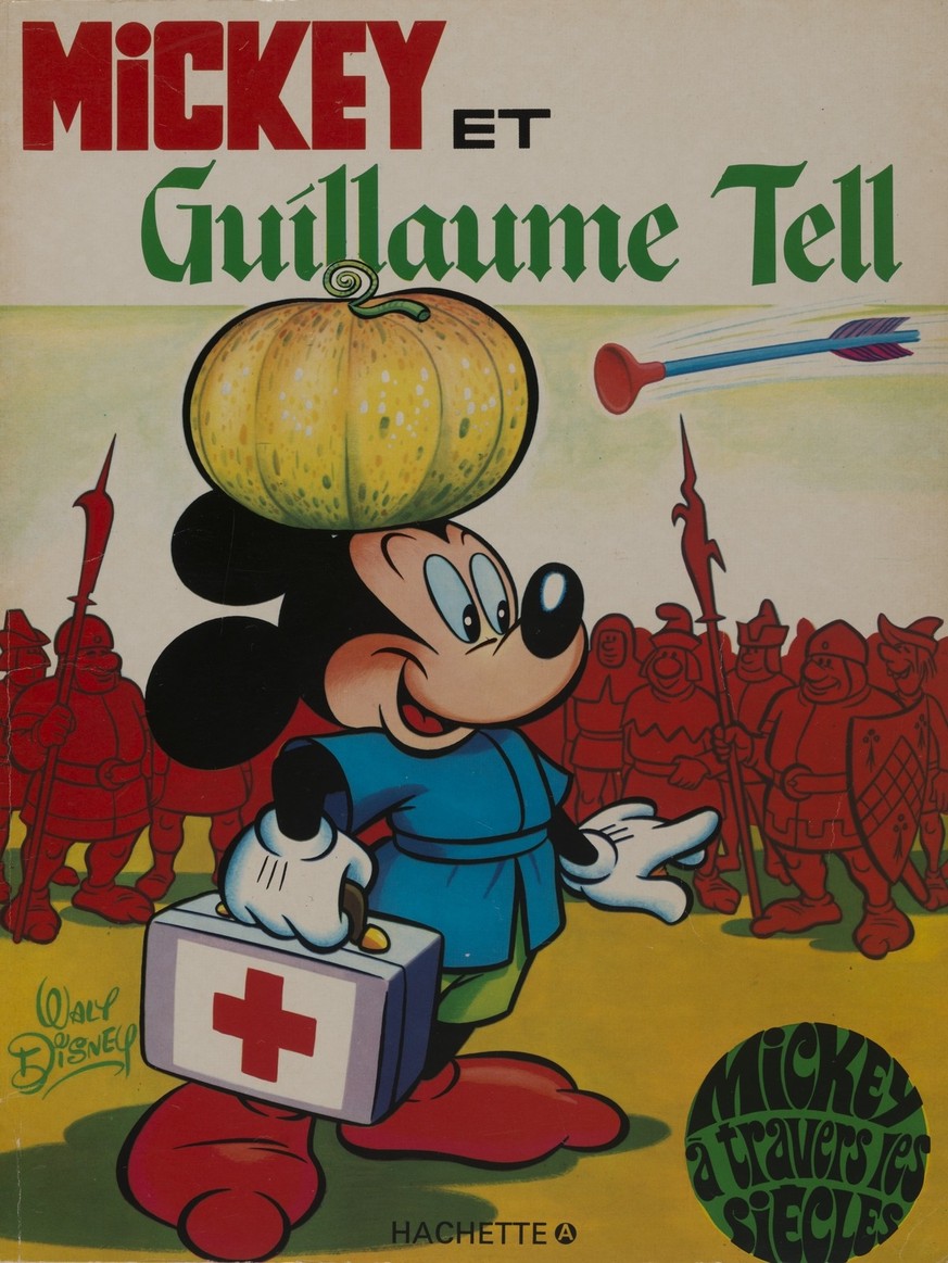 Le comic Mickey et Guillaume Tell, paru vers 1970 et considéré comme «immoral» par Hans Keller.