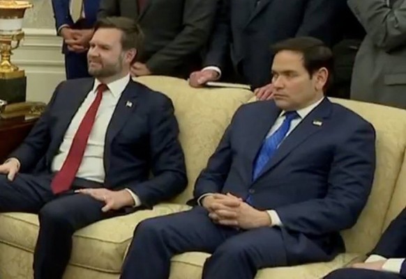 Alors que le vice-président semblait prendre son pied à humilier Zelensky, Marco Rubio rêvait de disparaître.