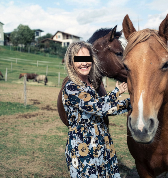 Monde idyllique: Marianne B. avec ses chevaux en 2021.