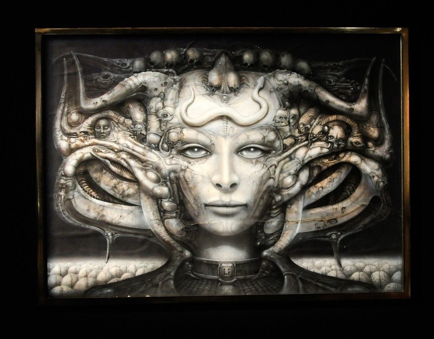 epa02623161 A picture made available on 09 March 2011 shows a view of Swiss artist HR Giger&#039;s &#039;Li I&#039; at the exhibition &#039;Traeume und Visionen&#039; (Dreams and Visions) at the Kunst ...