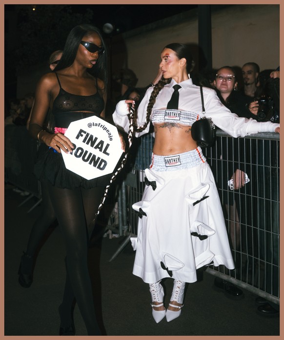 Joana Bender à la Fashion Week de Paris.