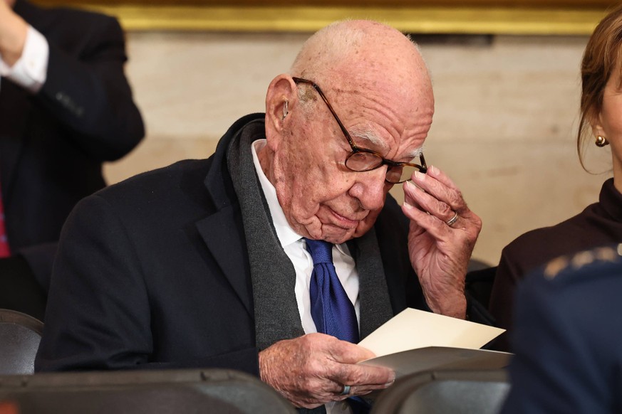 Inauguration of the 47th President WASHINGTON, DC - JANUARY 20: Former Executive Chairman of Fox Corp Rupert Murdoch attends the inauguration of U.S. President-elect Donald Trump in the Rotunda of the ...