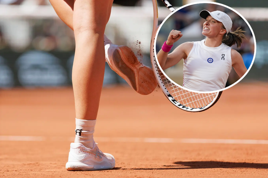 Iga Swiatek a une particularité avec ses chaussures à Roland-Garros.