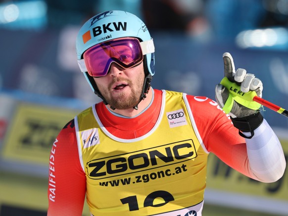 Alexis Monney savoure son premier podium de l'hiver