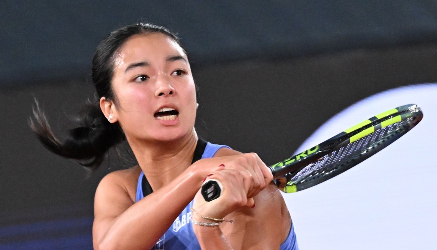 ABD0183_20260407 - LINZ - ÖSTERREICH: Alexandra Eala (PHI) im Spiel gegen Julia Grabher (AUT) beim WTA-Upper Austria Ladies Linz Turnier am Dienstag, 7. April 2026, im Linzer Design Center. - FOTO: AP ...