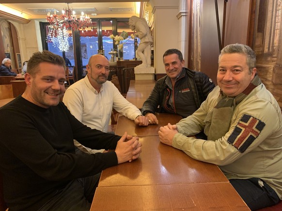 De gauche à droite: Régis Jaeger, Bruno Chapelet, Didier Cuiset et Bruno Varin.