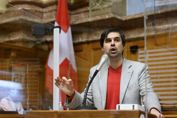 Samuel Bendahan, SP-VD, spricht waehrend der Wintersession der Eidgenoessischen Raete, am Dienstag, 15. Dezember 2020 im Nationalrat in Bern. (KEYSTONE/Anthony Anex)